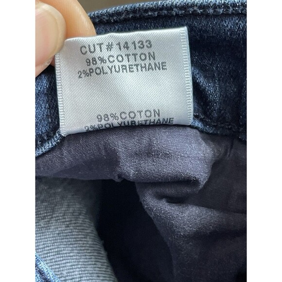 J Brand Jeans Super Skinny Mid Rise Braided Size 24 Frayed Hem Denim Blue - Picture 9 of 11